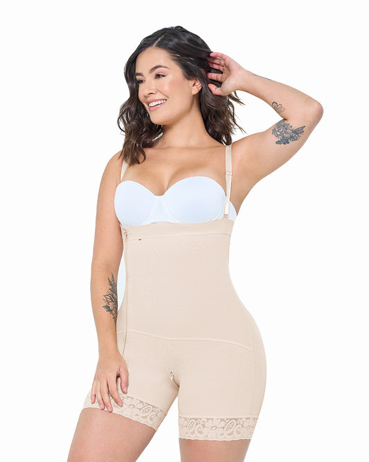 MariaE ME-09143 High Compress Garment Short With Zipper