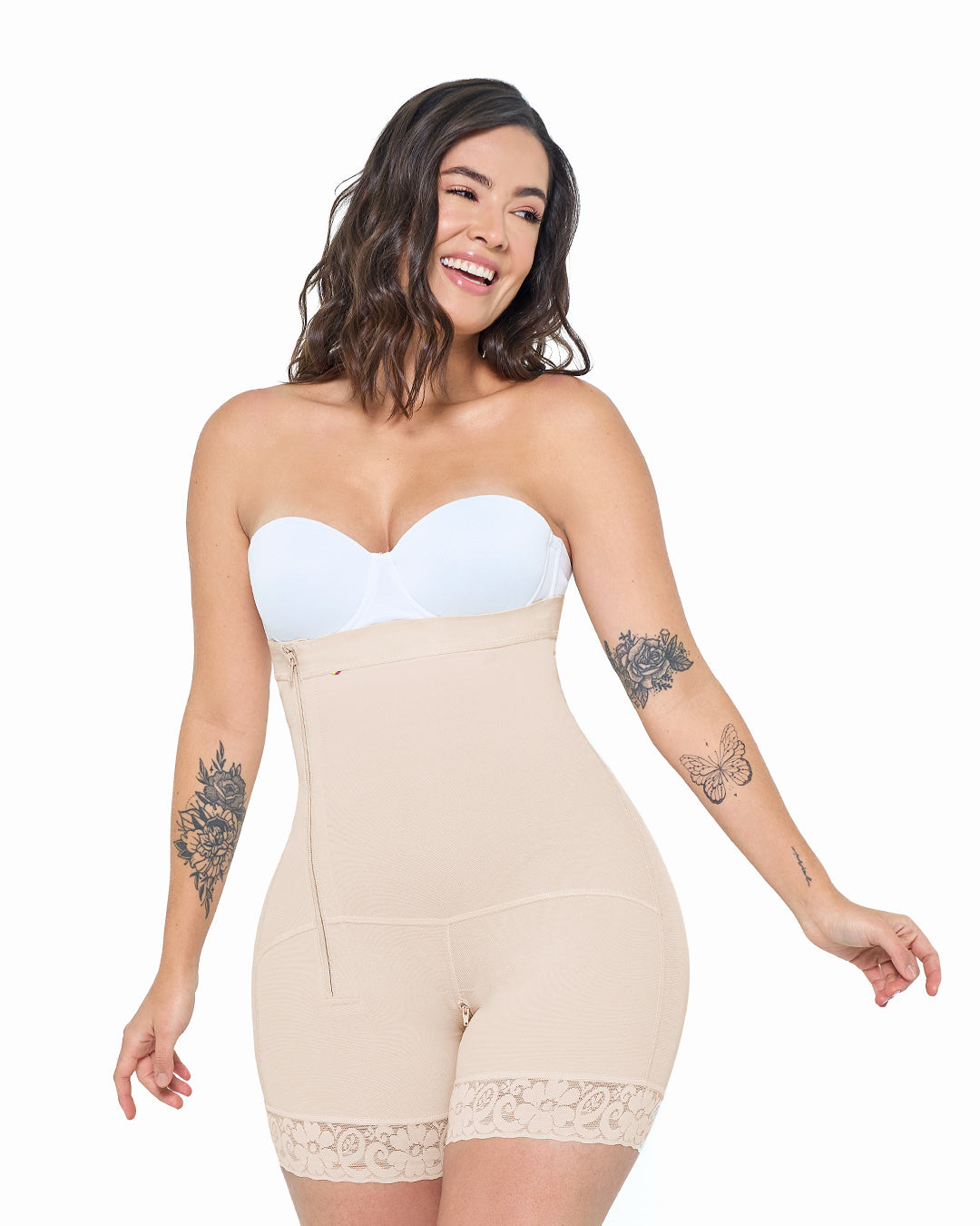 MariaE ME-09143 High Compress Garment Short With Zipper