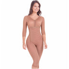 MariaE ME-09292 Post Surgery Capri Shapewear with Sleeves