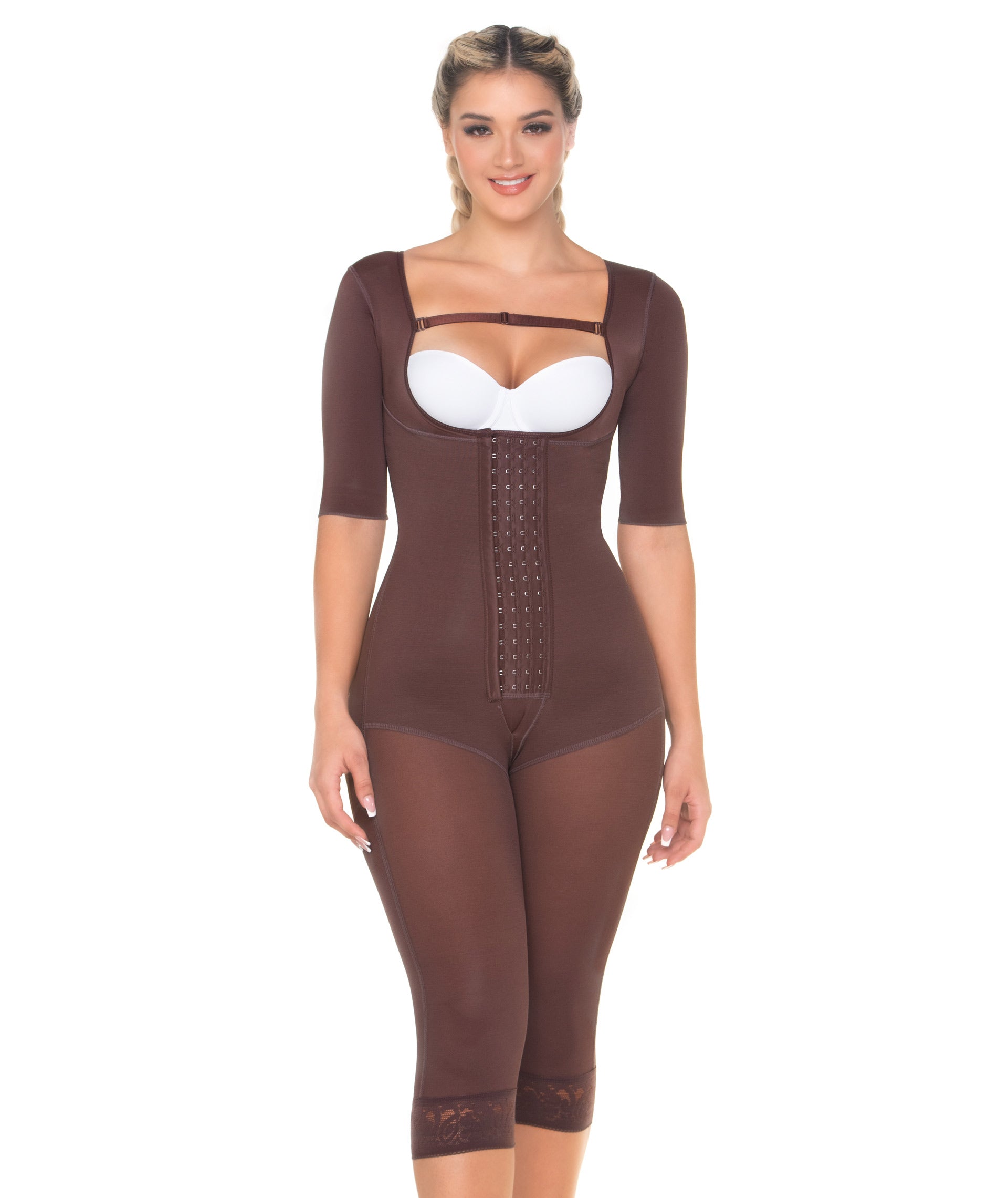 MariaE ME-FQ114 Full Body Girdle with Sleeves- No bra
