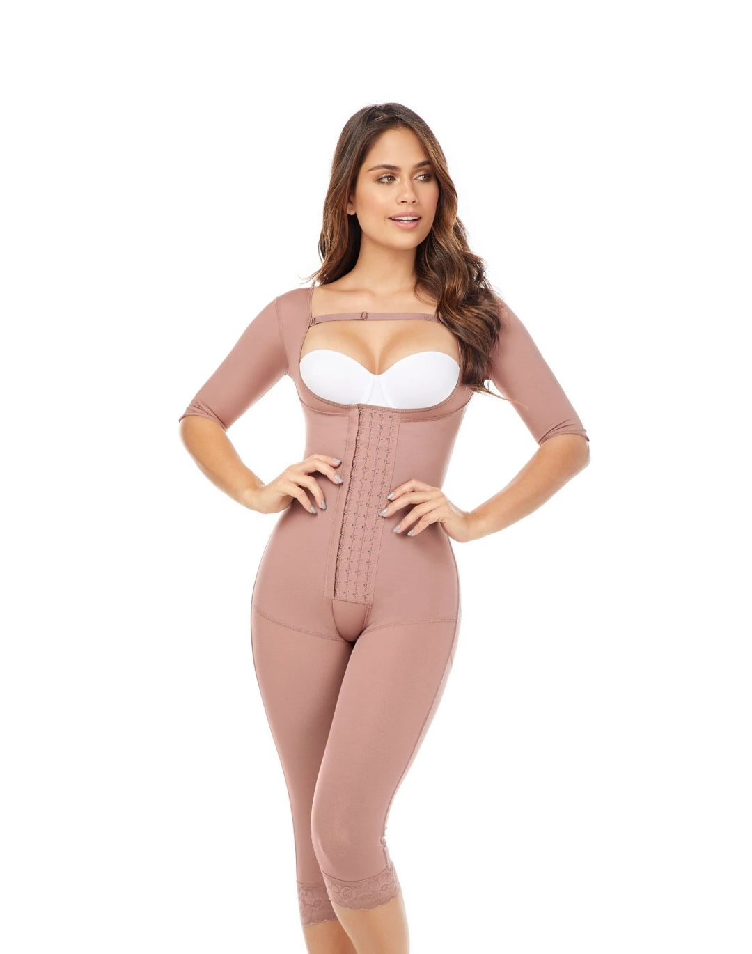 MariaE ME-FQ114 Full Body Girdle with Sleeves- No bra